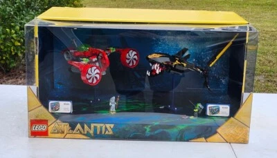 Lego Atlantis Store Display 8060 Typhoon Turbo Sub 8058 Guardian Of The Deep Foto 1 de 4