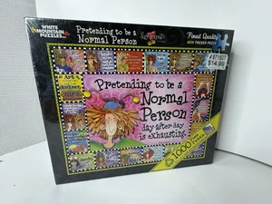 Pretending to be a Normal Person - White Mountain Puzzle #731S Suzy Toronto NOS - Picture 1 of 18