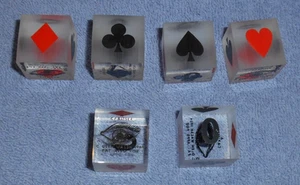 6 1964 Trump Suit Marker Indicator Euchre Bridge Pinochle Card Games Large Pips - Bild 1 von 3