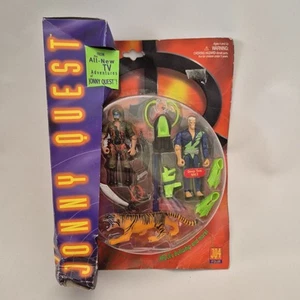 VINTAGE 1995 JONNY QUEST AGI & ROGER FIGURE WITH TIGER GALOOB NEW SEALED ! - Imagen 1 de 6