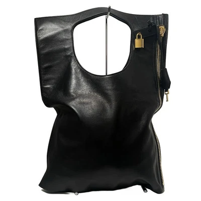 Auténtico bolso de mano TOM FORD Alix - de cuero negro Foto 1 de 4