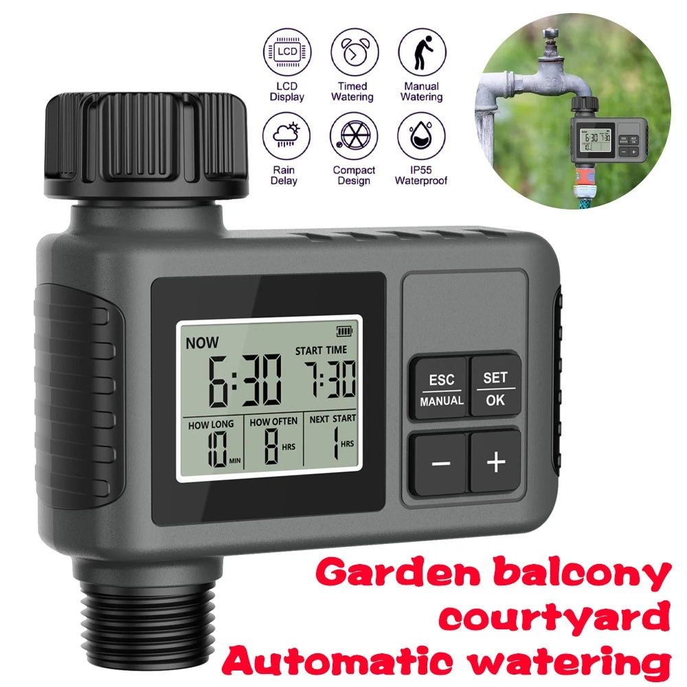 Leak Prevention Timer Adjustable Garden Hose Water Timer - 2-Hour Auto ...
