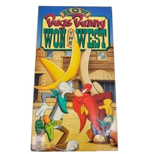 Vintage 90's How Bugs Bunny Won the West Cartoon VHS Tape Looney Tunes Nostalgia - Picture 1 of 5