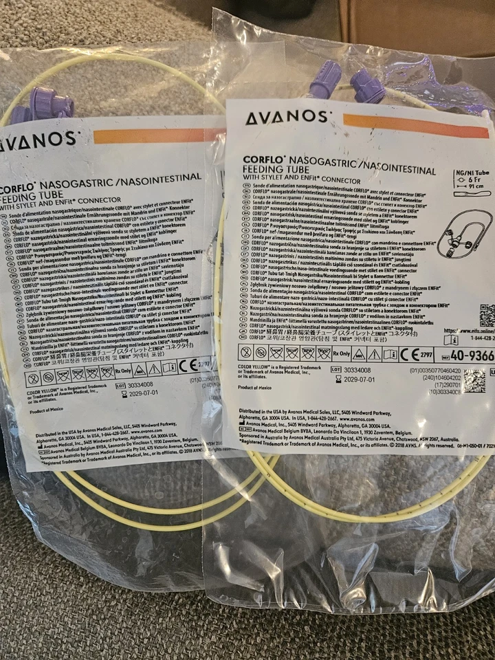 Tubo de alimentación enteral de silicona Neomed estéril NG 6,0 FR Foto 1 de 1