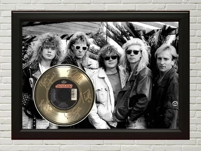Def Leppard Armageddon Poster Art Black Wood Framed 45 Gold Record Display  - Image 1 of 3