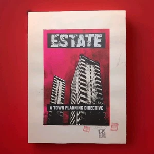 Estate A Town Planning Directive By James Jimmy Cauty Signed HP Serigraph OOAK - Picture 1 of 7