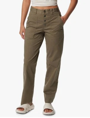 Columbia Women's Holly Hideaway Cotton Pants Green - Size 10 NWT!! - Image 1 of 4