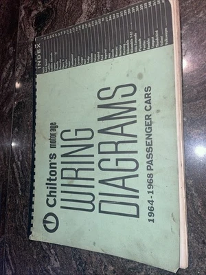 Chilton's Wiring Diagram  Book Jeep Ford Dodge Plymouth Chevy 1964-1968 Cars - Imagen 1 de 4