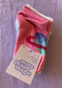 More Than Magic Girls' 6pk Hearts and Stars No-show Low-cut Socks Pink Size S - Picture 1 of 4