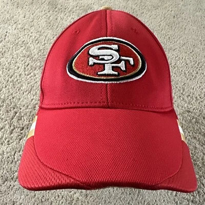 DE COLECCIÓN S.F. Gorra 49ers para hombre S/M roja Reebok elástica ajustada Aflex y2k Onfield NFL Foto 1 de 4