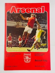 Arsenal V Bristol City 1978/79 10-03-1979 división 1 - Imagen 1 de 1