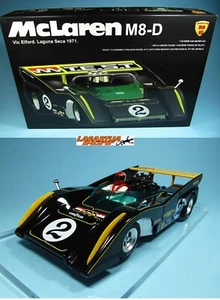 MG VANQUISH SLOT - MCLAREN M8 D - VIC ELFORD LAGUNA SECA 1971 - NUEVO - RARO - Imagen 1 de 24