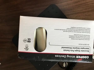 10 pack Cooper Decorator Rocker Light Switch Single Pole 15A Almond 7501A *New* - Picture 1 of 6