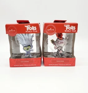 Trolls World Tour Christmas Ornaments Queen Barb & Tiny Diamond - Picture 1 of 3
