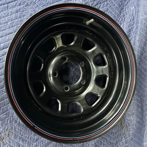 Cragar Black Steel D Window Wheel 15x7" 5x4.5" BC - Picture 1 of 4