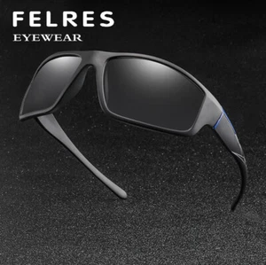 Men Photochromic Polarized Sunglasses Transition Lens UV400 Outdoor Glasses New - Picture 1 of 25