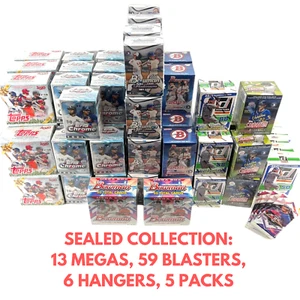 LOT 83 Piece 2020/2021 Topps Panini Baseball MLB Trading Cards SEALED COLLECTION - Picture 1 of 12