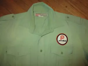 vtg PENNFIELD WORK SHIRT Lancaster Pennsylvania Feed Mill Patch Uniform LARGE - Picture 1 of 6