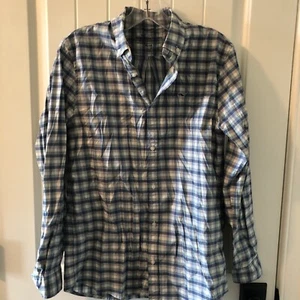 Boys Vineyard Vines On The Go Performance Size XL(18) Checked Button Up LS Shirt - Picture 1 of 3
