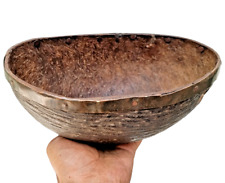 Rare Coco De Mer Seychelles Coconut Seed Islamic Beggar Priest Antique Old Bowl