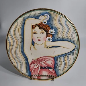 Veneto Flair 1979 Gigi La Belle Femme Series By V. Tiziano Etched Hand Painted - Picture 1 of 12