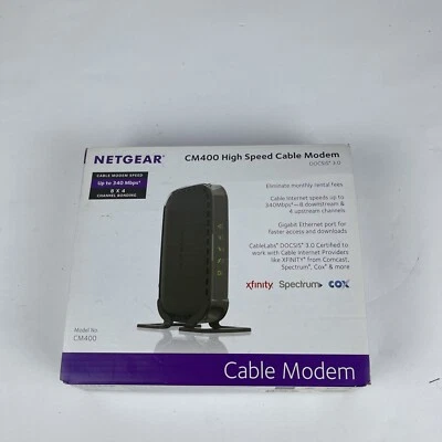 Netgear CM400 Docsis 3.0 Cable Modem New Open Box - Image 1 of 3