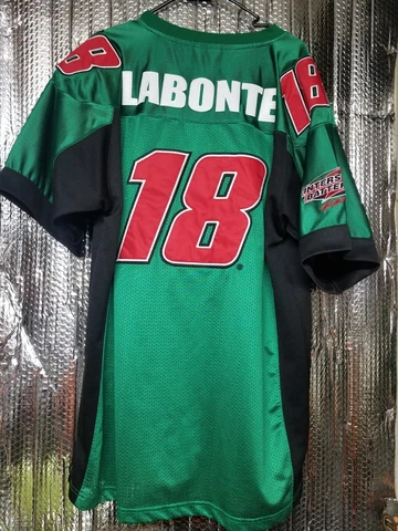 Bobby Labonte #18 Interstate NASCAR Green Sz L Jersey Chase Authentics Cover