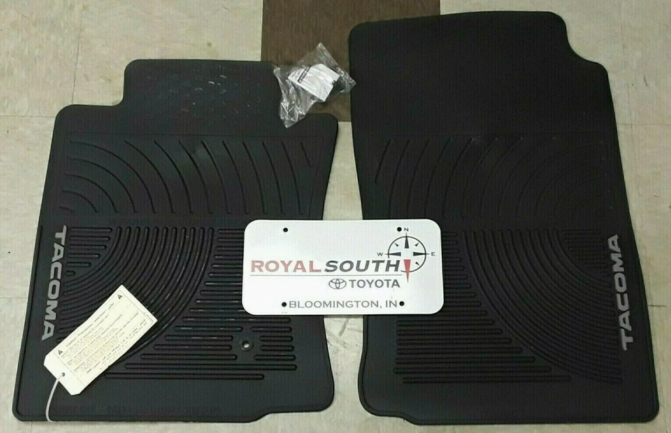 Alfombrillas de goma para todo tipo de clima Toyota Tacoma 2008-2011 2 piezas Original OE Foto 1 de 1