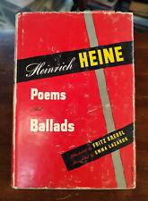 Heinrich Heine Poems & Ballads, 1947 Hartsdale House, Unmarked, Illustrated! D/J