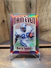 1997 Fleer Ultra Barry Sanders The Main Event Foil 2 Of 10 Detroit Lions HOFer