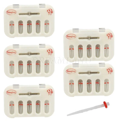 YABANGBANG 5 Box PERNI IN FIBRA DI VETRO Dentista Fiber Post Resin Screw Thread Drill RED