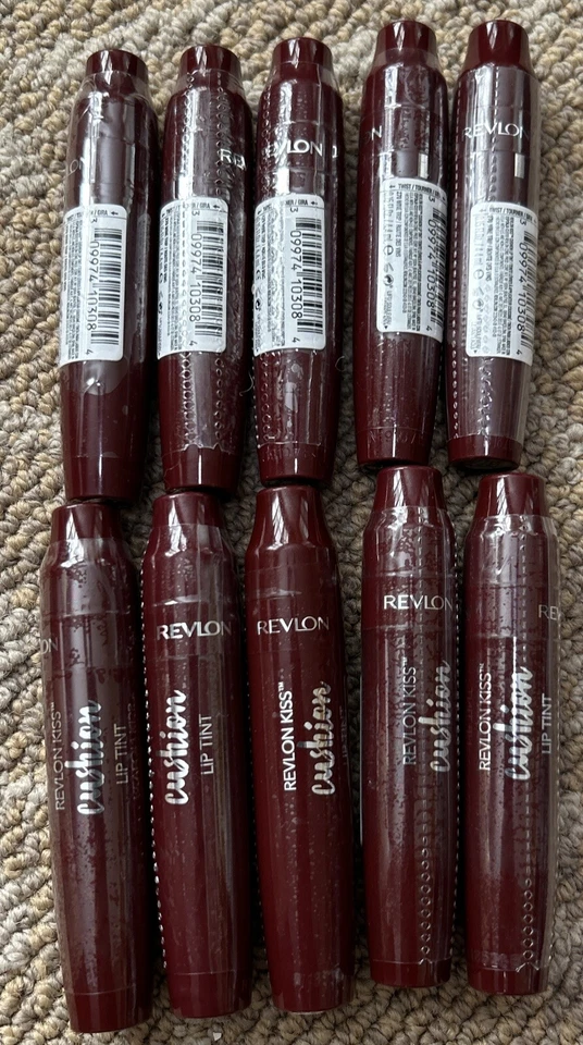 Lot of 10 Revlon Kiss Cushion Lip Tint Lipstick #270 Wine Trip - 0.15 fl oz - Image 1 of 1
