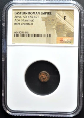 ZENO, AD 474-491, AE4 NUMMUS, NGC.-----456--- Foto 1 de 4