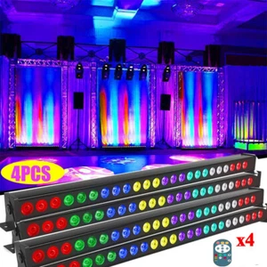 Bar Light 120W RGB 24LED Wall Wash Light DMX Stage Strip Party Disco Lamp Remote - Picture 1 of 18
