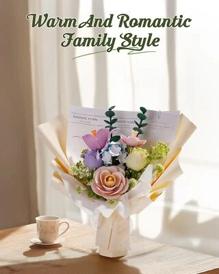 ROKR Spring Time Bouquet 3D Puzzle Flowers DIY 3D Building Model Kit  Home Decor - Image 1 of 4