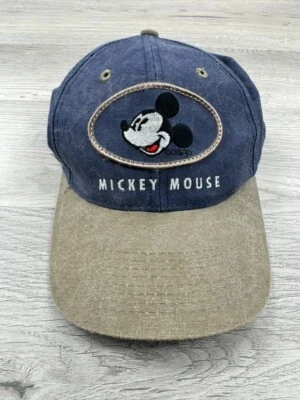Gorra de Colección Disney Ajustable Azul Bordada Mickey Mouse Para Hombres Años 90 Parques Foto 1 de 4