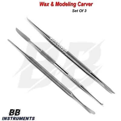 SLITE TECH INSTRUMENTS "Wachsschnitzer Wachsmesser Beale Lecron Modellierinstrumente Zahnarzt Werkzeug"