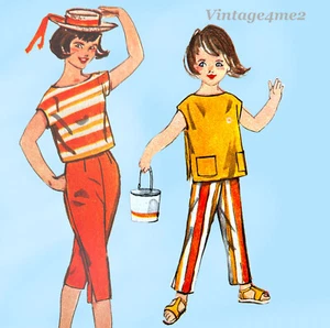 Simplicity 2815: 1950s Little Girls Play Clothes Size 10 Vintage Sewing Pattern - Picture 1 of 5