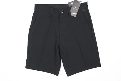 Volcom Men's Frickin Hybrid Shorts Cross Shred Stretch 30 x 9.5" Black - Image 1 of 4