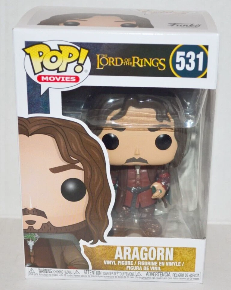 Funko POP! Movies: Lord of The Rings Hobbit Aragorn #531 Vinyl Figure MINT🔥 - Image 1 of 4