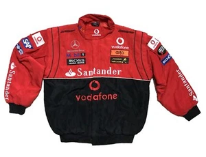Veste Mercedes-Benz Vodafone Santander Mobile 1 Collector F1 Jacket / Rouge+Noir - Foto 1 di 6