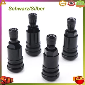 4 Stück Alu Ventile Metallventile Schwarz für Alu Felgen 11,3 mm Reifenventil - Bild 1 von 21