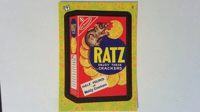 Wacky Pack Flashback #8 '67 2008 Ratz Crackers paquetes WP1 Foto 1 de 2