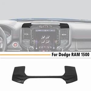 For Dodge Ram 1500 2019-2025 ABS Carbon Center Console Storage Panel Cover Trim - Picture 1 of 11