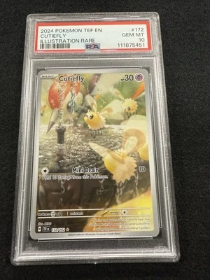 Pokemon Cutiefly IR 172/162 from Temporal Forces in a PSA 10 !! - Image 1 of 2
