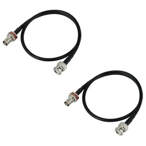 Microphone Antenna Extension Cable 2ft with BNC Connector, 2-Pack for Rack8326 - Photo 1/6