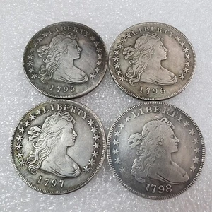 Retro antike Büsten der USA 1795 1796 1797 und 1798 Gedenkmünze - Bild 1 von 7