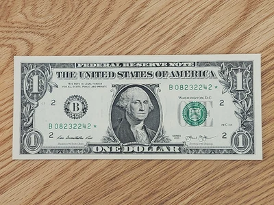 2013 B RARE DUPLICATE FORT WORTH $1 STAR NOTE UNC/GEM B08232242* 1 OF 2 CONS SER - Image 1 of 4