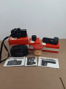 Pentax Auto 110 With Pentax 18mm F/2.8 Lens Pentax 110 Winder In Box UNTESTED - Picture 1 of 13