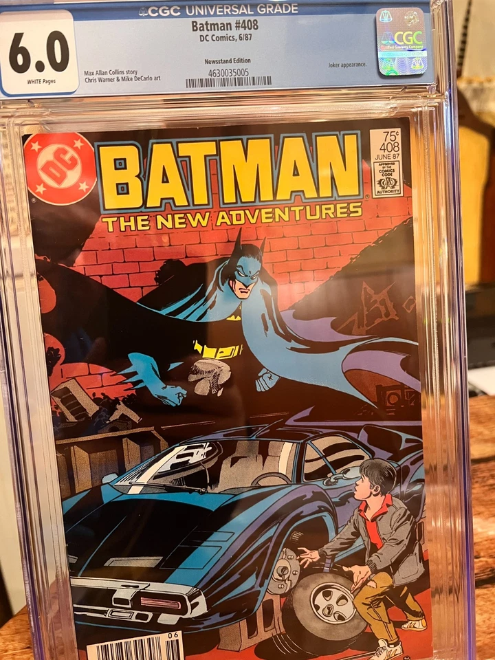BATMAN #408 CGC 6.0 WHITE 1987 DC Comics Jason Todd origin Joker appearance - Image 1 of 1